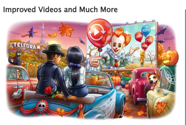Telegram Improved Videos update